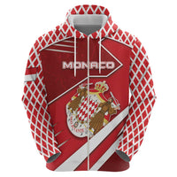 Personalized Monaco Hoodie Coat Of Arms Unique Style - Wonder Print Shop