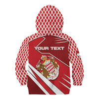 Personalized Monaco Kid Hoodie Coat Of Arms Unique Style - Wonder Print Shop