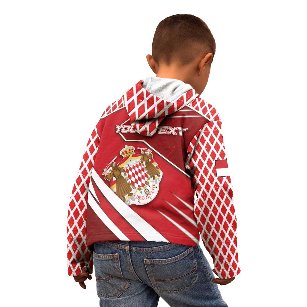 Personalized Monaco Kid Hoodie Coat Of Arms Unique Style - Wonder Print Shop