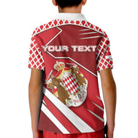 Personalized Monaco Kid Polo Shirt Coat Of Arms Unique Style - Wonder Print Shop
