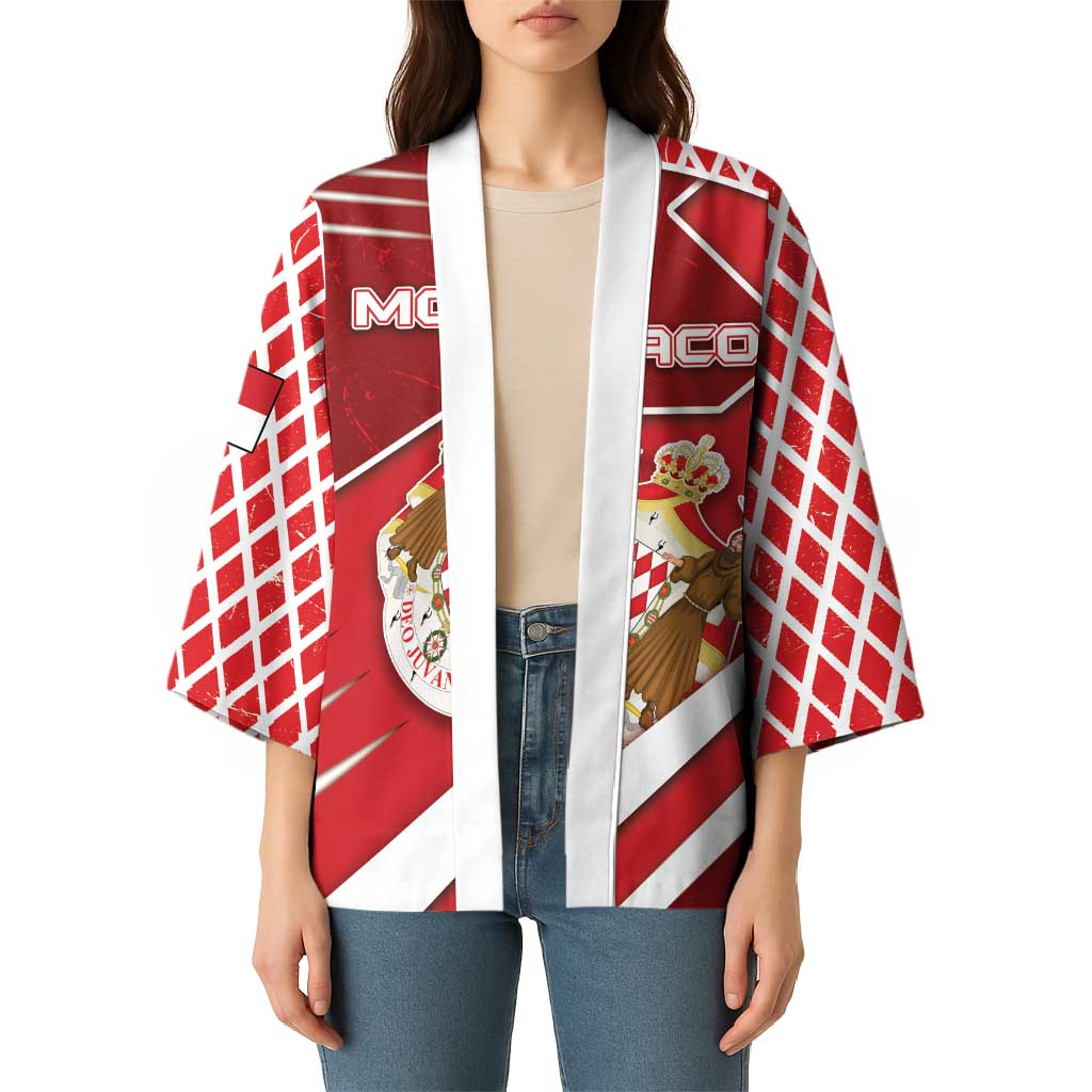 Personalized Monaco Kimono Coat Of Arms Unique Style - Wonder Print Shop