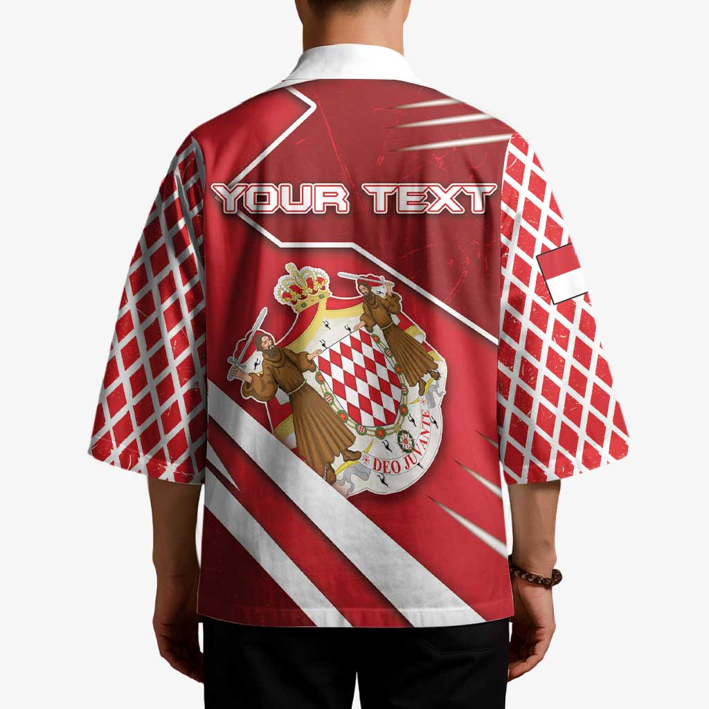 Personalized Monaco Kimono Coat Of Arms Unique Style - Wonder Print Shop