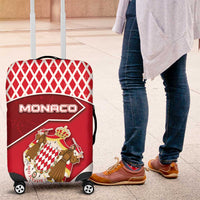 Monaco Luggage Cover Coat Of Arms Unique Style - Wonder Print Shop