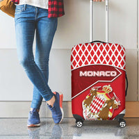 Monaco Luggage Cover Coat Of Arms Unique Style - Wonder Print Shop