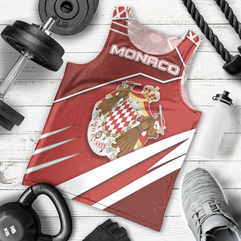 Personalized Monaco Men Tank Top Coat Of Arms Unique Style - Wonder Print Shop