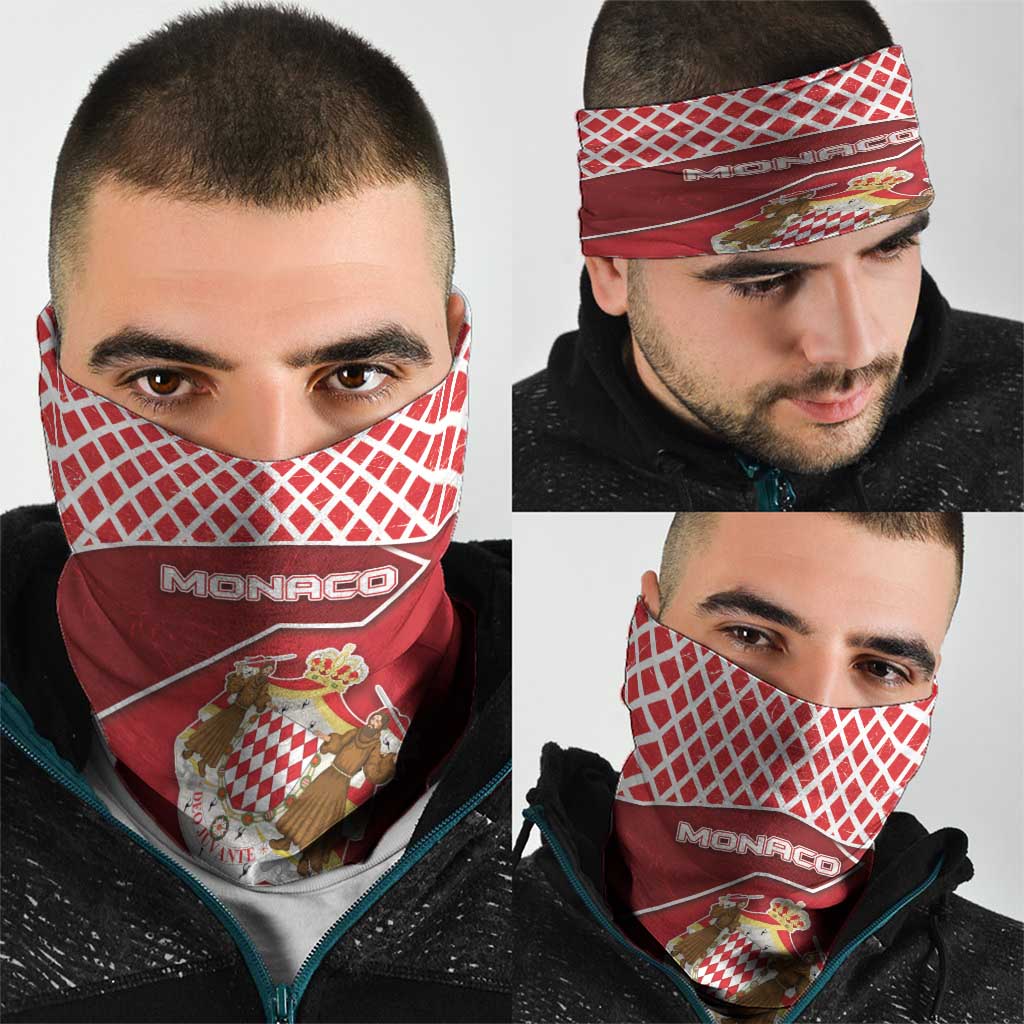 Monaco Neck Gaiter Coat Of Arms Unique Style - Wonder Print Shop