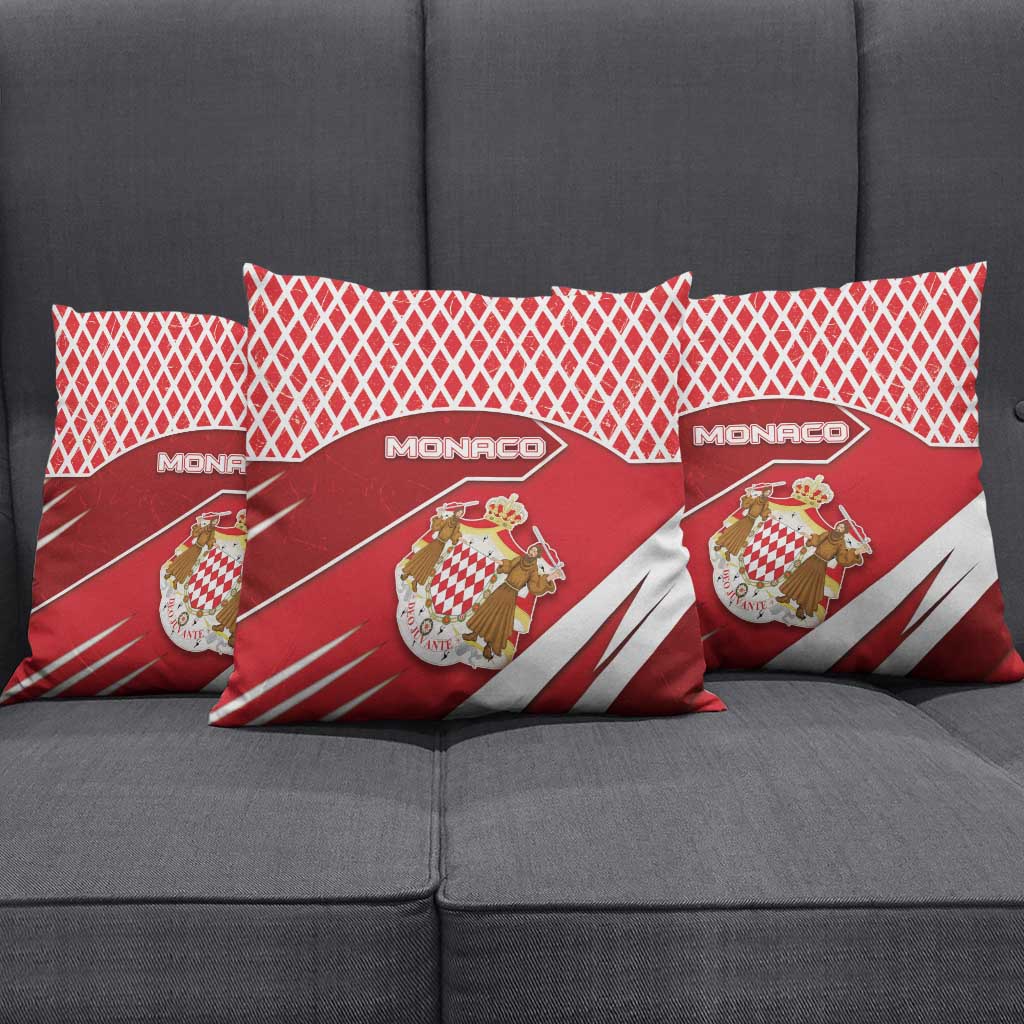 Monaco Pillow Cover Coat Of Arms Unique Style - Wonder Print Shop