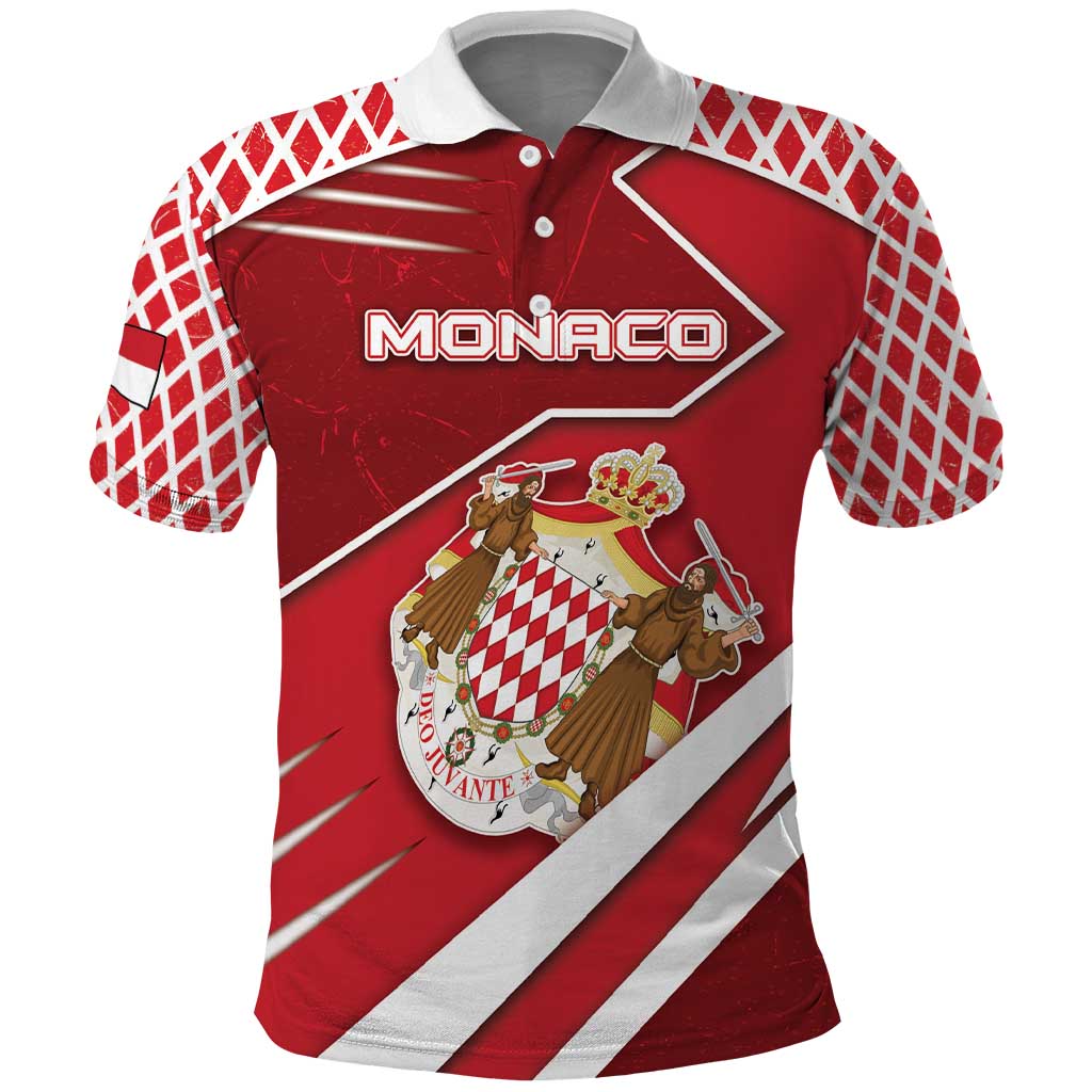 Personalized Monaco Polo Shirt Coat Of Arms Unique Style - Wonder Print Shop