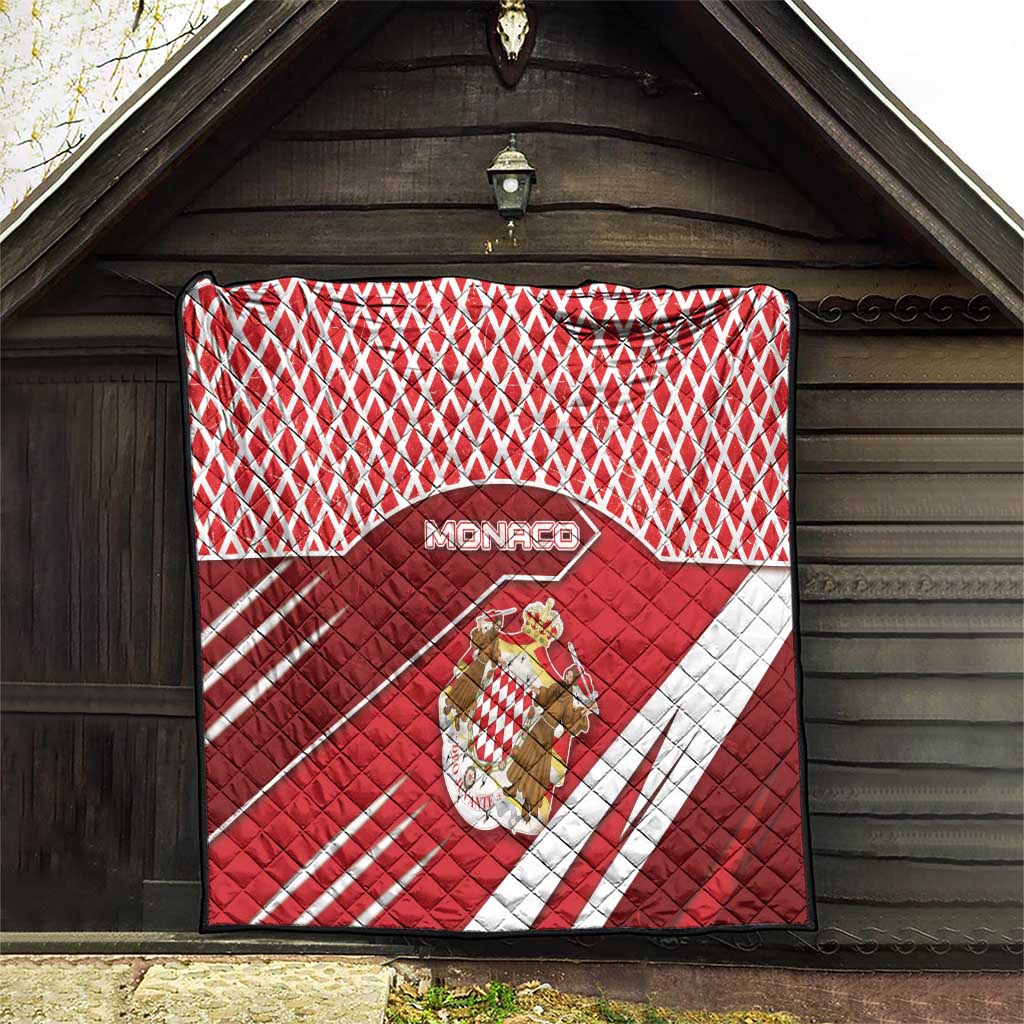 Monaco Quilt Coat Of Arms Unique Style - Wonder Print Shop