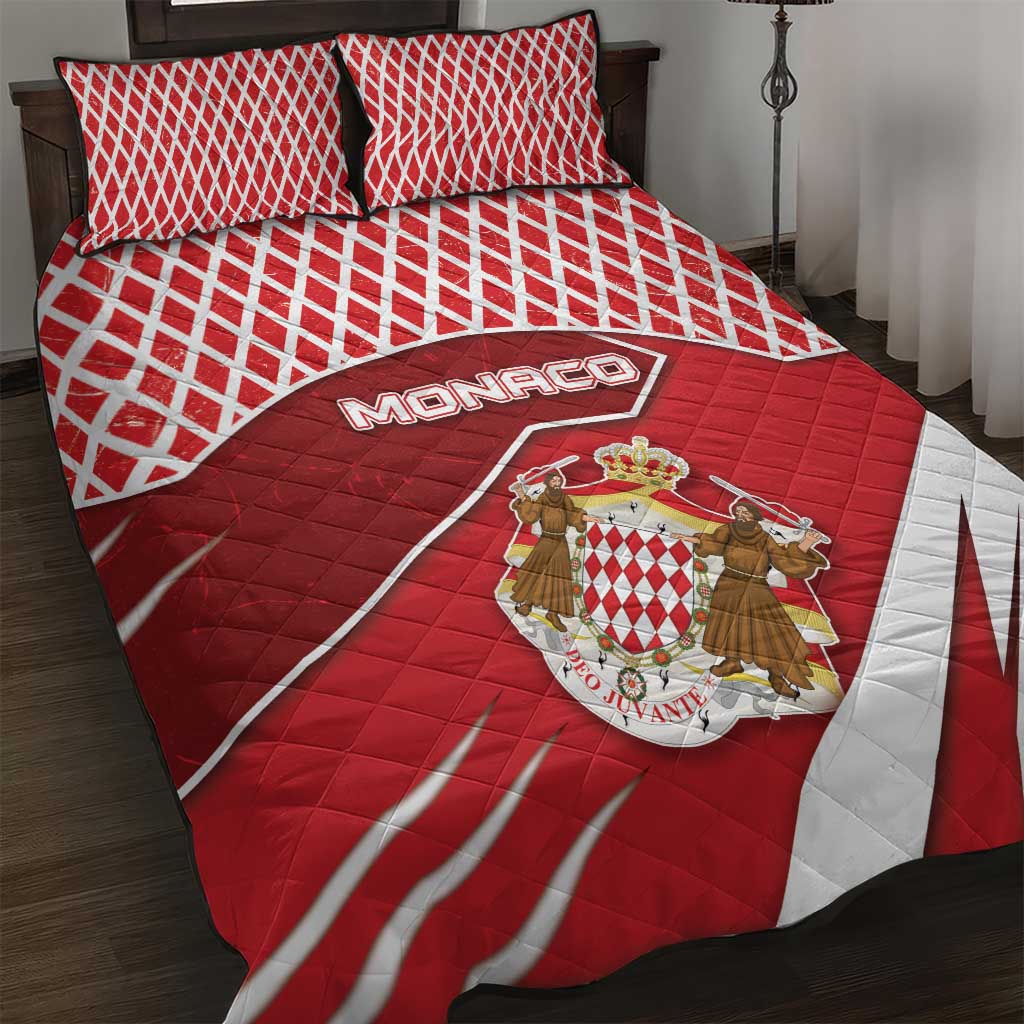 Monaco Quilt Bed Set Coat Of Arms Unique Style - Wonder Print Shop