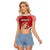 Personalized Monaco Raglan Cropped T Shirt Coat Of Arms Unique Style - Wonder Print Shop