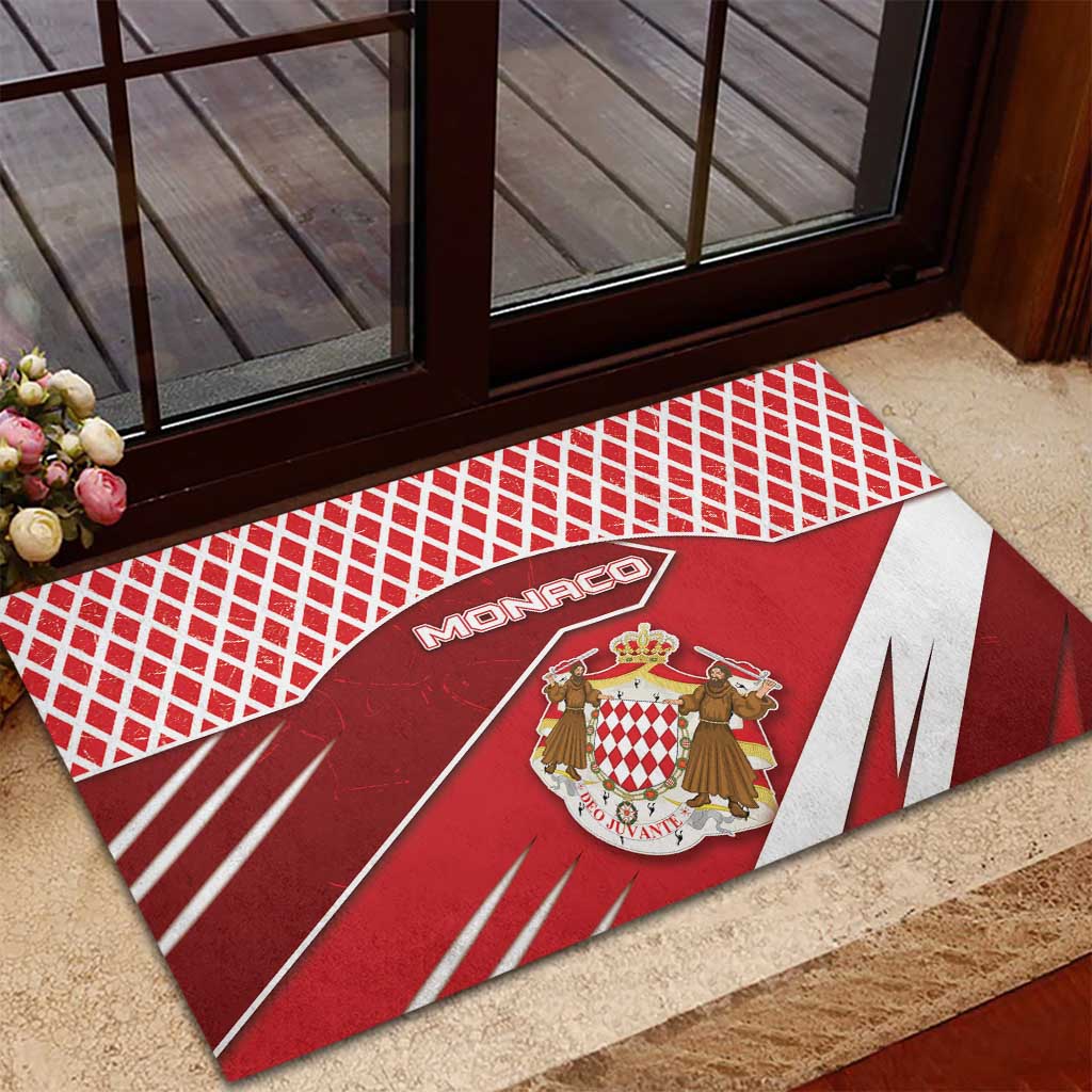 Monaco Rubber Doormat Coat Of Arms Unique Style - Wonder Print Shop
