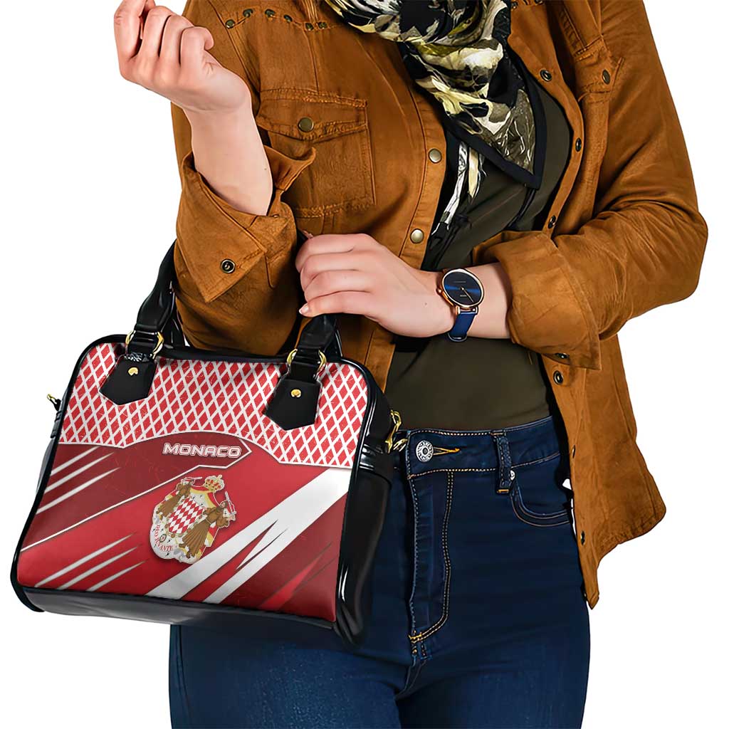 Monaco Shoulder Handbag Coat Of Arms Unique Style - Wonder Print Shop