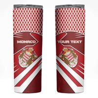 Personalized Monaco Skinny Tumbler Coat Of Arms Unique Style - Wonder Print Shop
