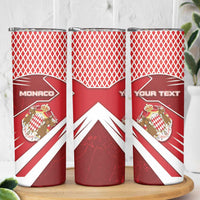 Personalized Monaco Skinny Tumbler Coat Of Arms Unique Style - Wonder Print Shop