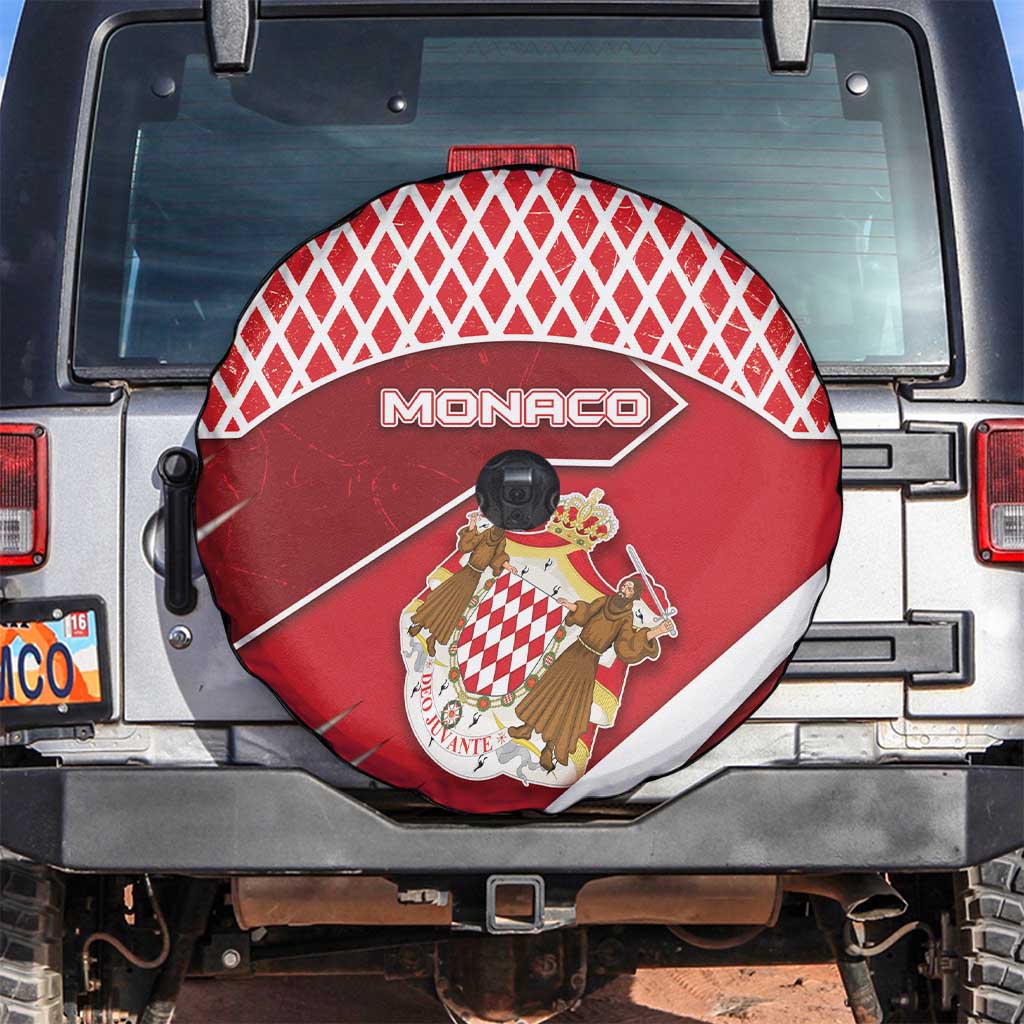 Monaco Spare Tire Cover Coat Of Arms Unique Style - Wonder Print Shop