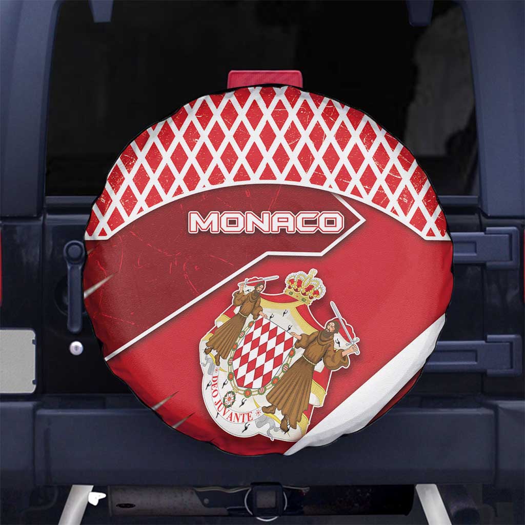Monaco Spare Tire Cover Coat Of Arms Unique Style - Wonder Print Shop