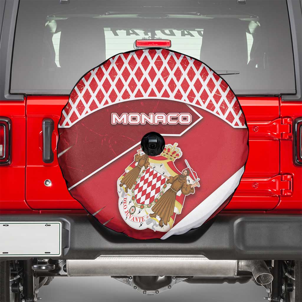 Monaco Spare Tire Cover Coat Of Arms Unique Style - Wonder Print Shop
