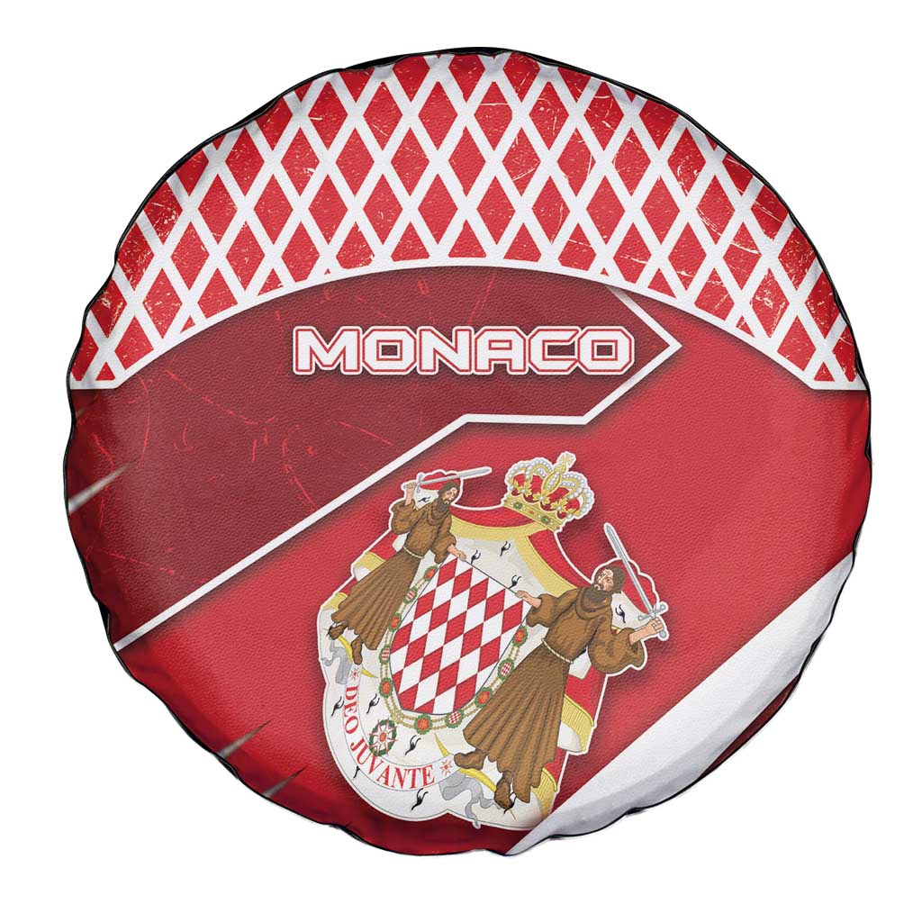 Monaco Spare Tire Cover Coat Of Arms Unique Style - Wonder Print Shop
