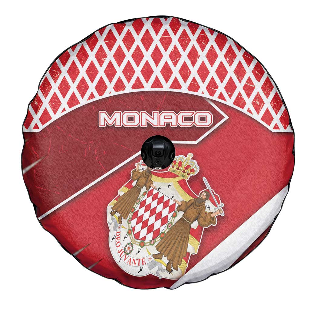 Monaco Spare Tire Cover Coat Of Arms Unique Style - Wonder Print Shop