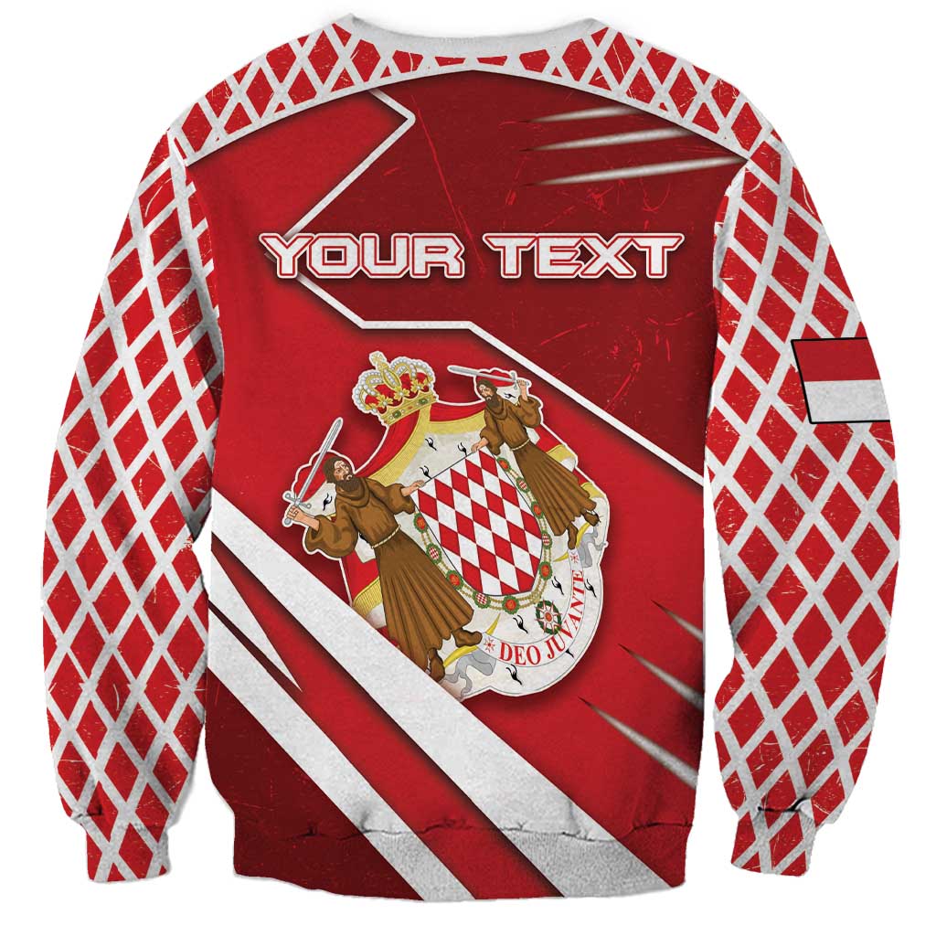 Personalized Monaco Sweatshirt Coat Of Arms Unique Style - Wonder Print Shop