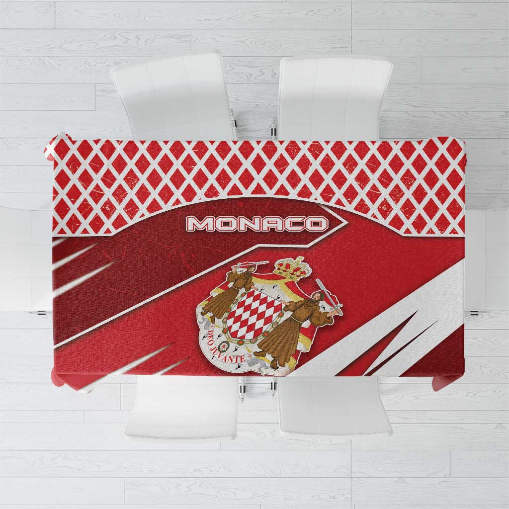 Monaco Tablecloth Coat Of Arms Unique Style - Wonder Print Shop