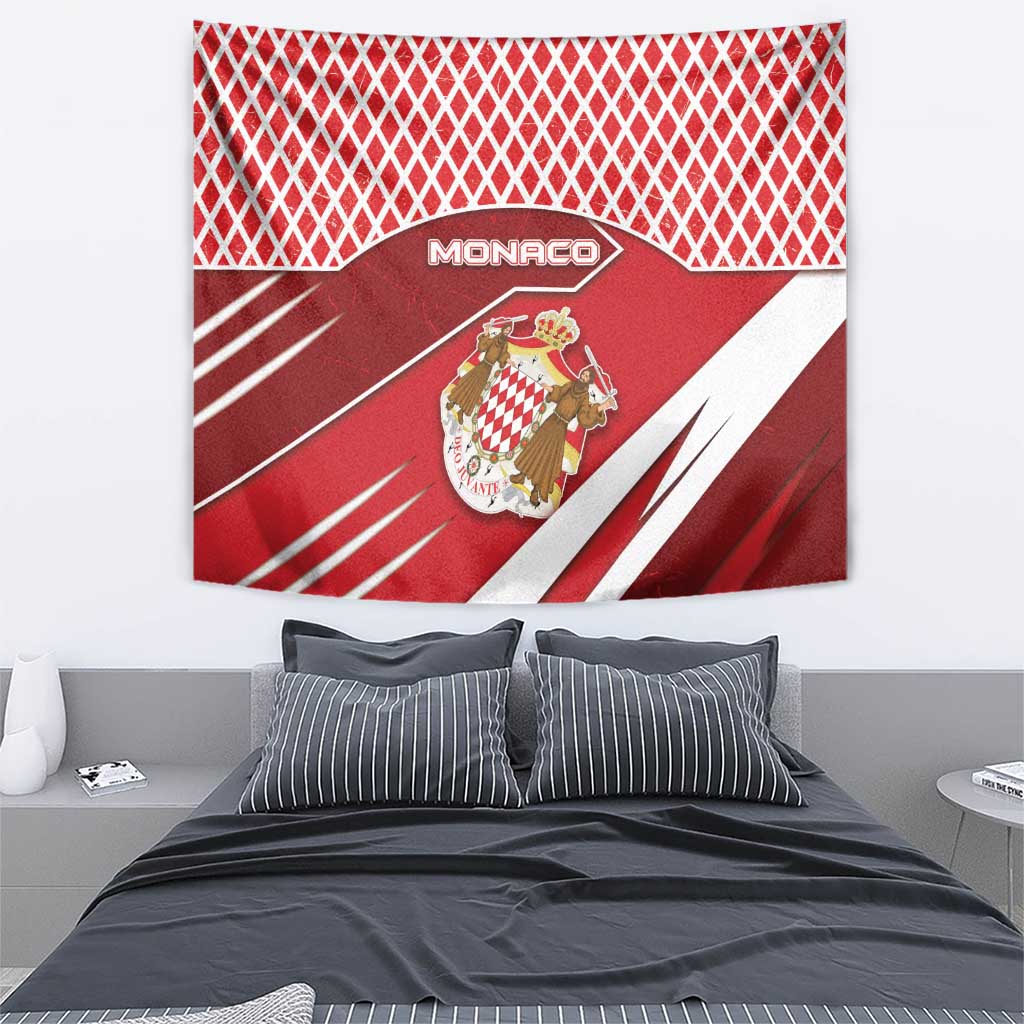 Monaco Tapestry Coat Of Arms Unique Style - Wonder Print Shop