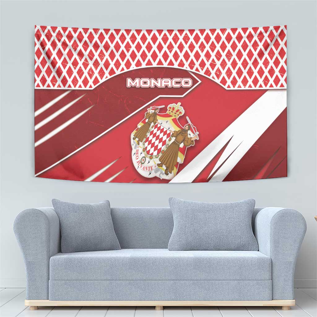 Monaco Tapestry Coat Of Arms Unique Style - Wonder Print Shop