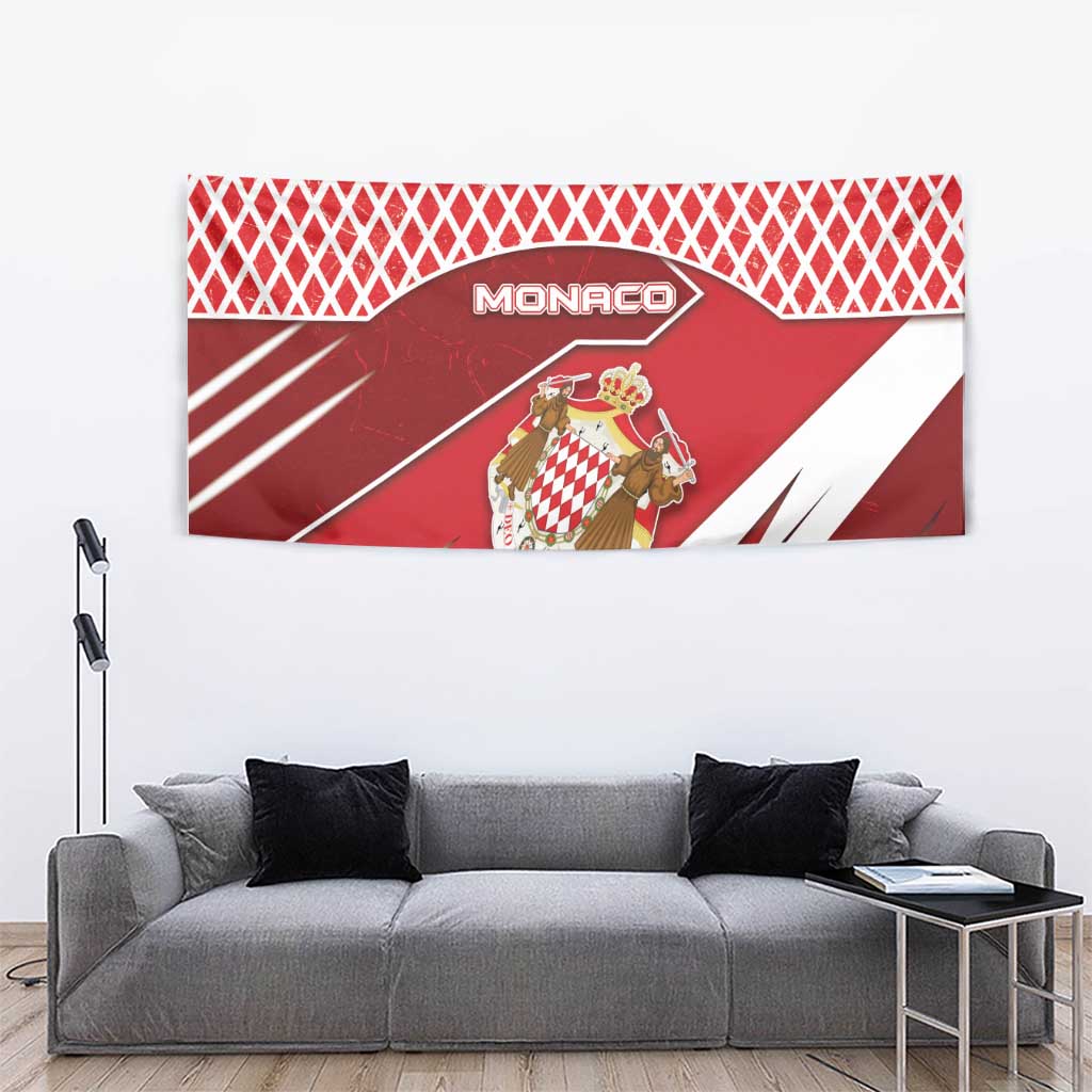 Monaco Tapestry Coat Of Arms Unique Style - Wonder Print Shop