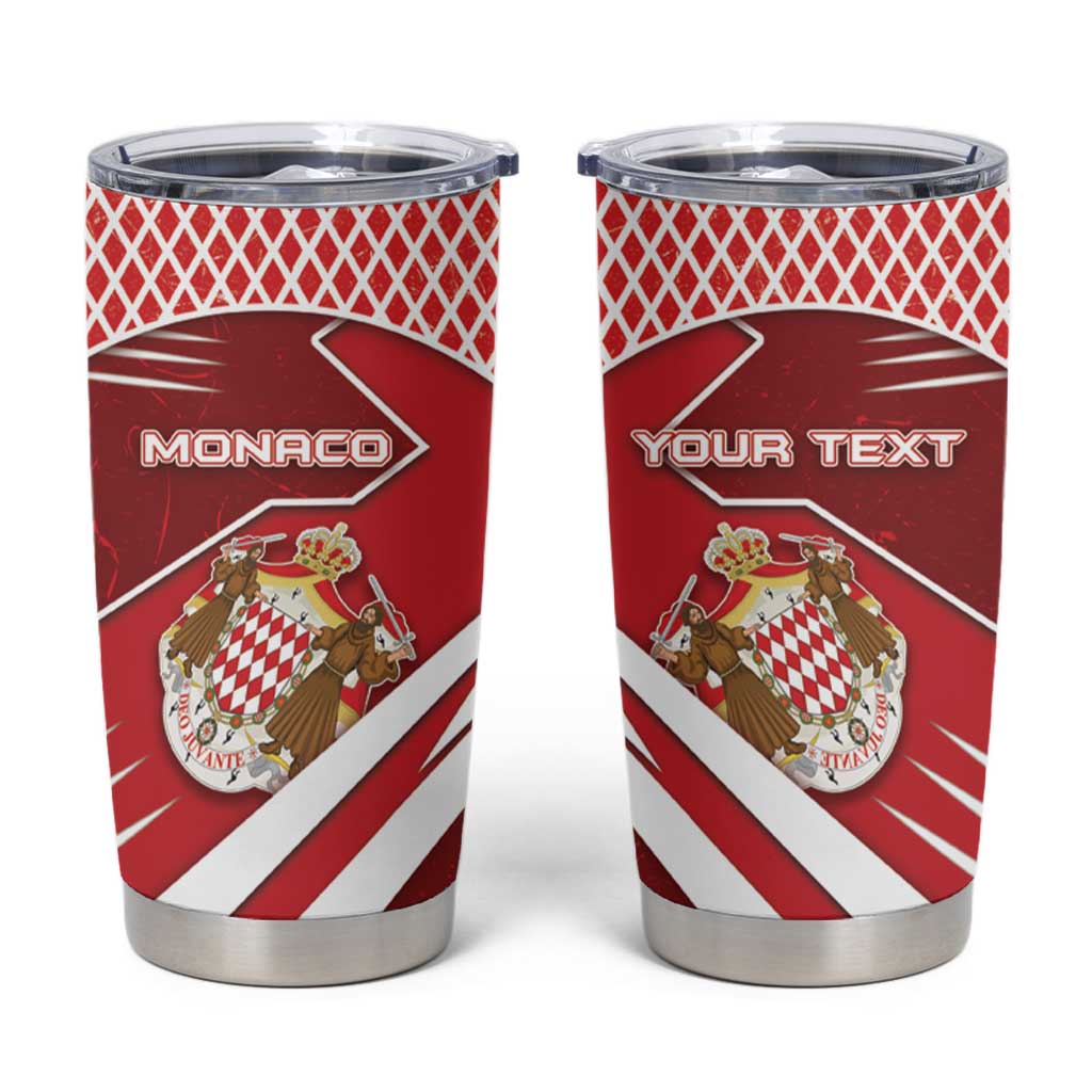 Personalized Monaco Tumbler Cup Coat Of Arms Unique Style - Wonder Print Shop