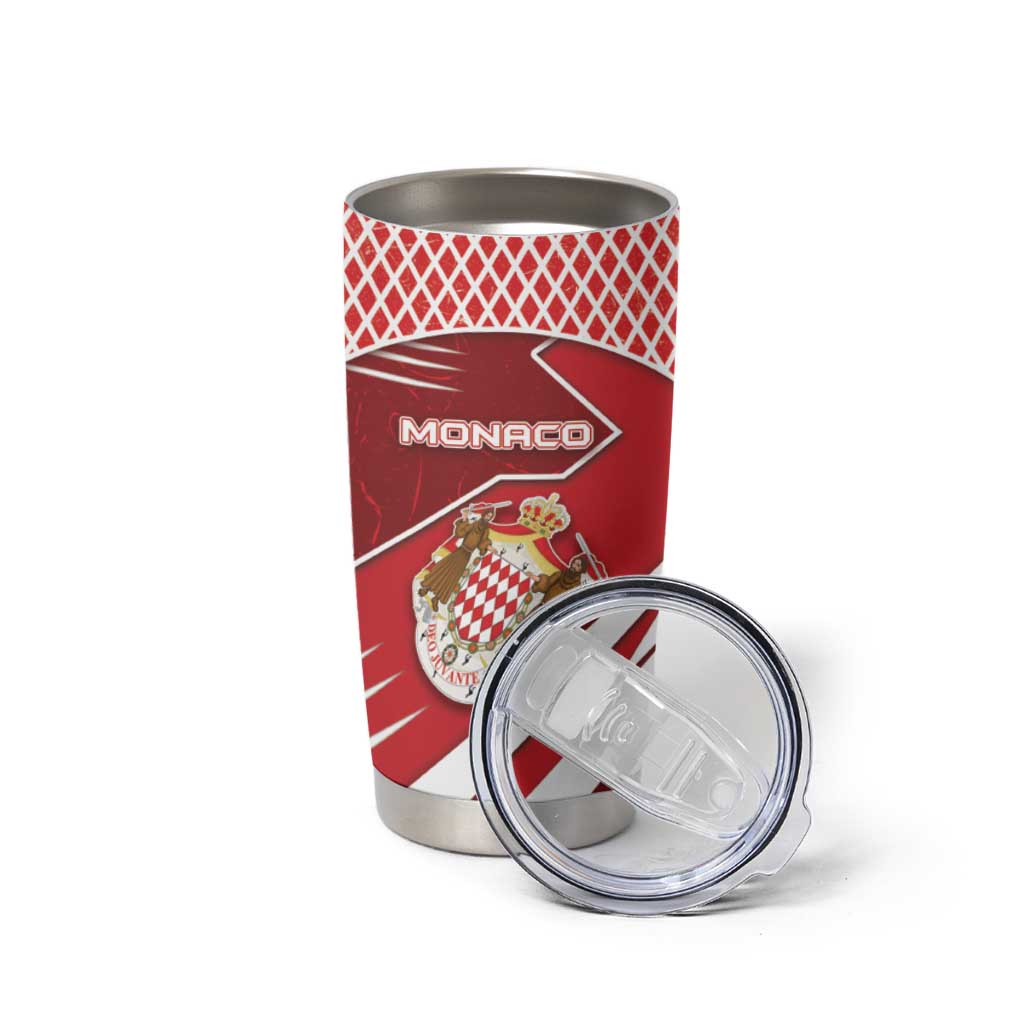 Personalized Monaco Tumbler Cup Coat Of Arms Unique Style - Wonder Print Shop