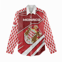 Personalized Monaco Women Casual Shirt Coat Of Arms Unique Style - Wonder Print Shop