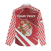 Personalized Monaco Women Casual Shirt Coat Of Arms Unique Style - Wonder Print Shop
