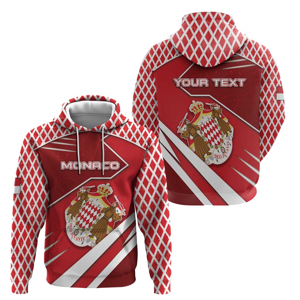 Personalized Monaco Zip Hoodie Coat Of Arms Unique Style - Wonder Print Shop