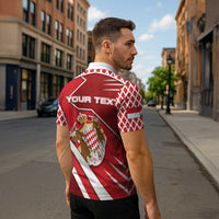 Personalized Monaco Zipper Polo Shirt Coat Of Arms Unique Style - Wonder Print Shop