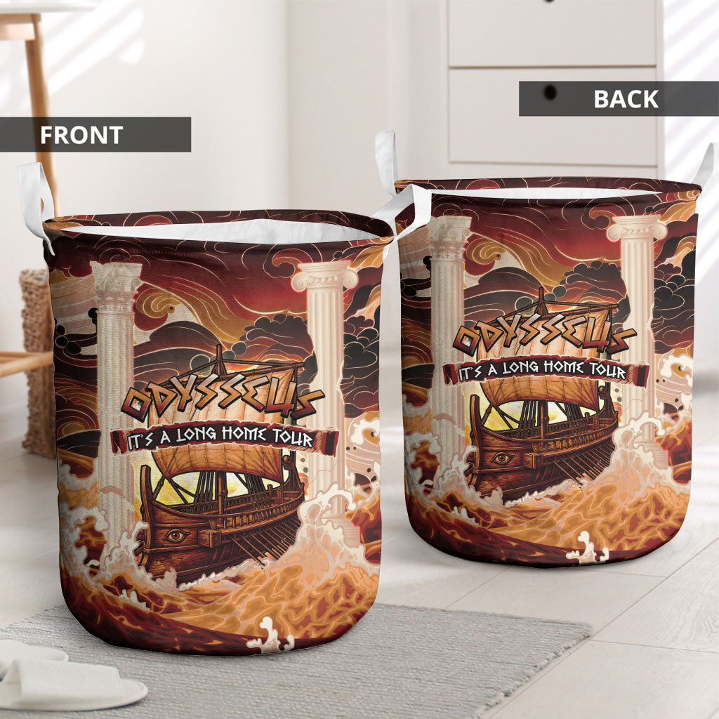 Odysseus World Tour Laundry Basket Ancient Greek Mythology