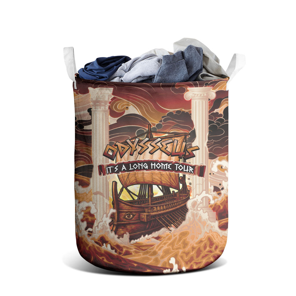 Odysseus World Tour Laundry Basket Ancient Greek Mythology