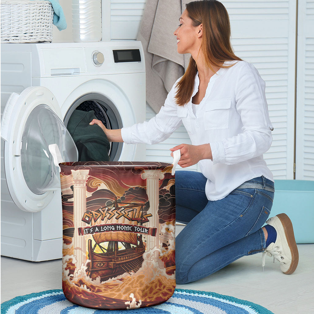 Odysseus World Tour Laundry Basket Ancient Greek Mythology