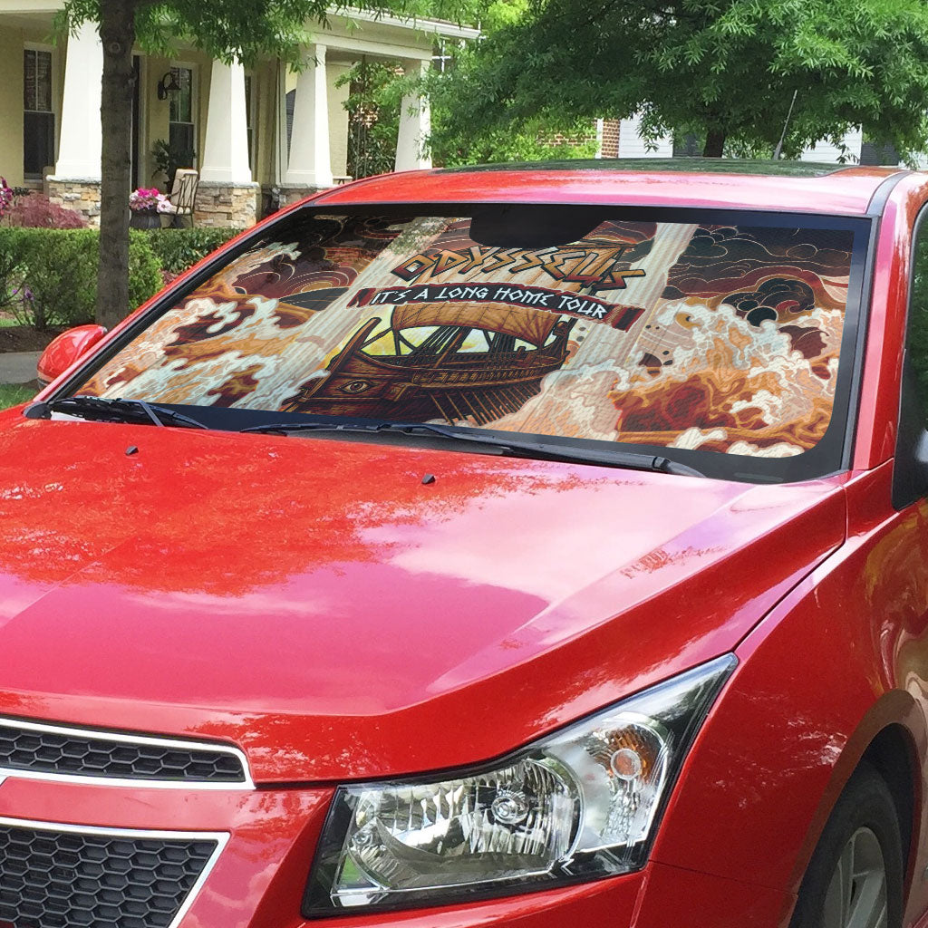Odysseus World Tour Auto Sun Shade Ancient Greek Mythology