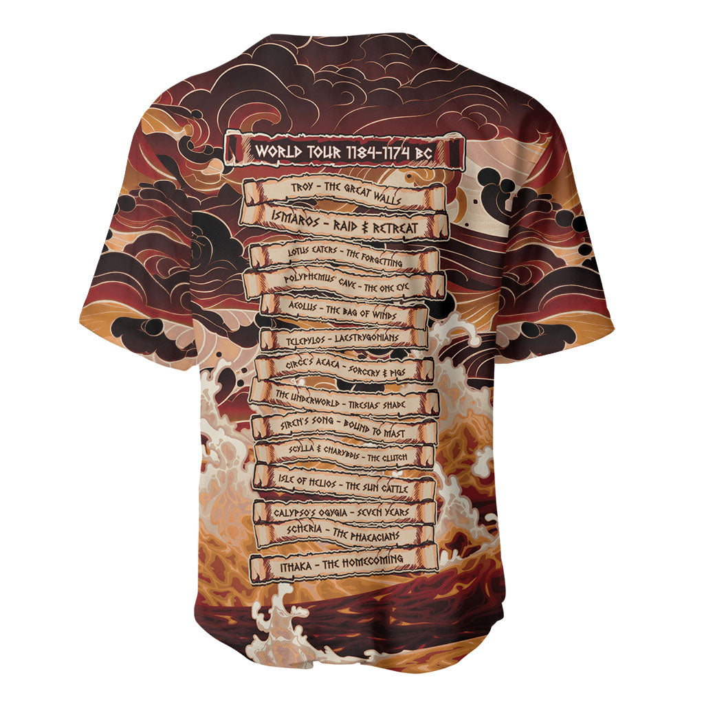 Odysseus World Tour Baseball Jersey Ancient Greek Mythology