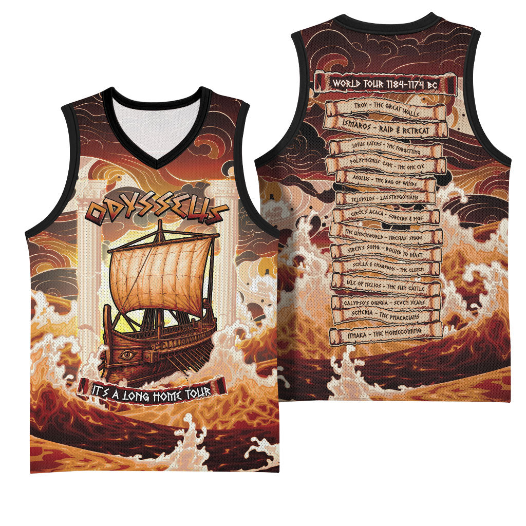 Odysseus World Tour Basketball Jersey Ancient Greek Mythology