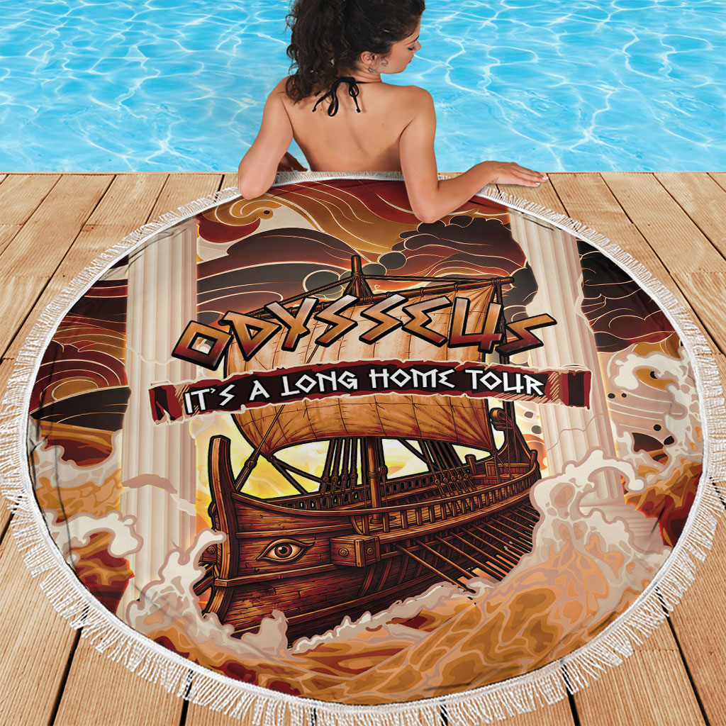 Odysseus World Tour Beach Blanket Ancient Greek Mythology