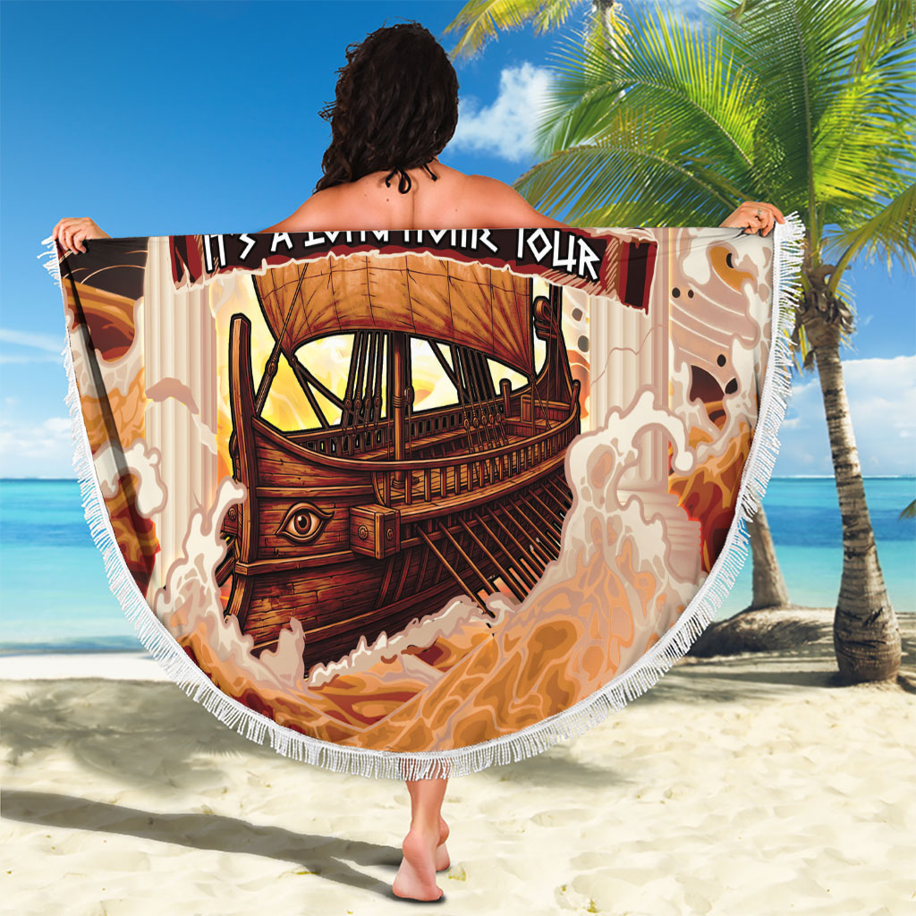 Odysseus World Tour Beach Blanket Ancient Greek Mythology