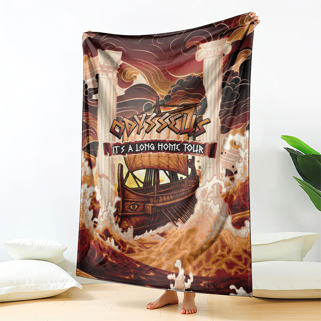 Odysseus World Tour Blanket Ancient Greek Mythology