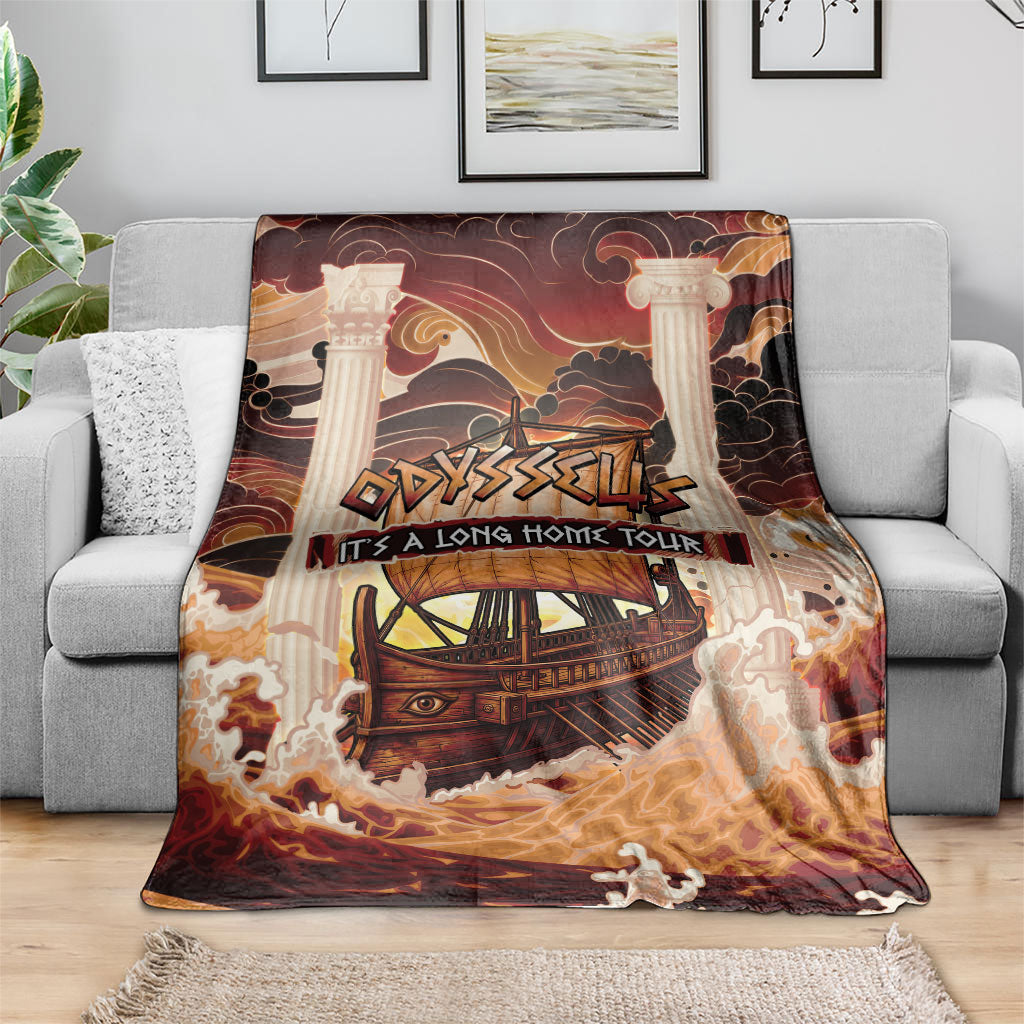 Odysseus World Tour Blanket Ancient Greek Mythology