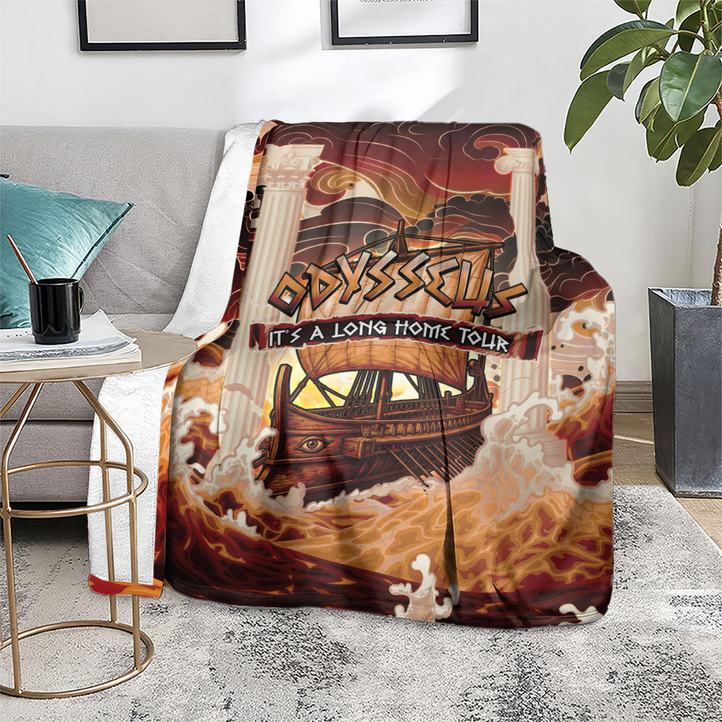 Odysseus World Tour Blanket Ancient Greek Mythology