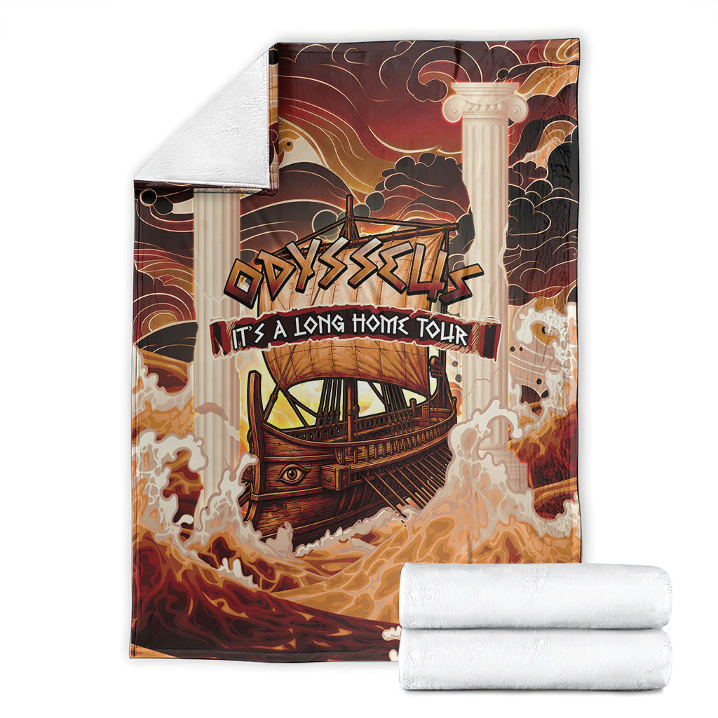 Odysseus World Tour Blanket Ancient Greek Mythology