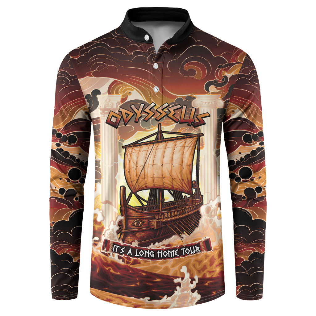 Odysseus World Tour Button Sweatshirt Ancient Greek Mythology