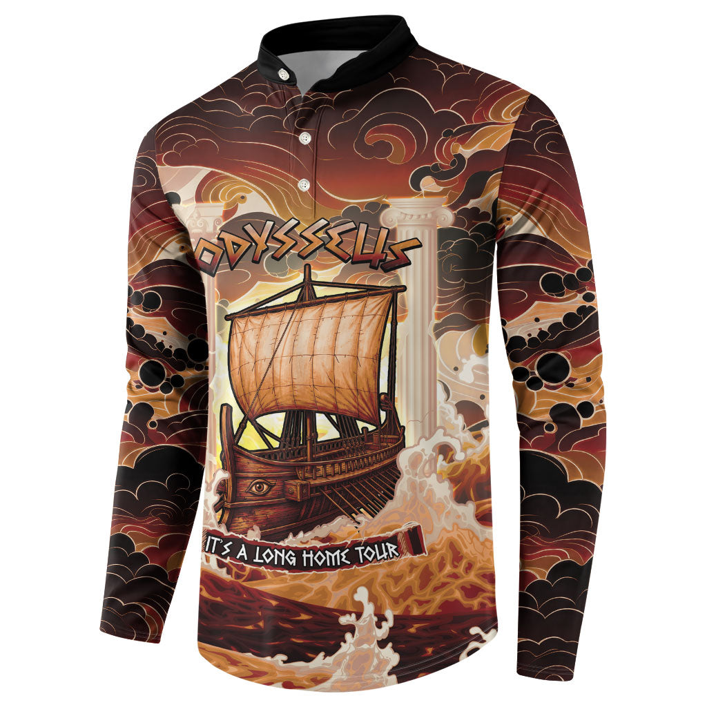 Odysseus World Tour Button Sweatshirt Ancient Greek Mythology