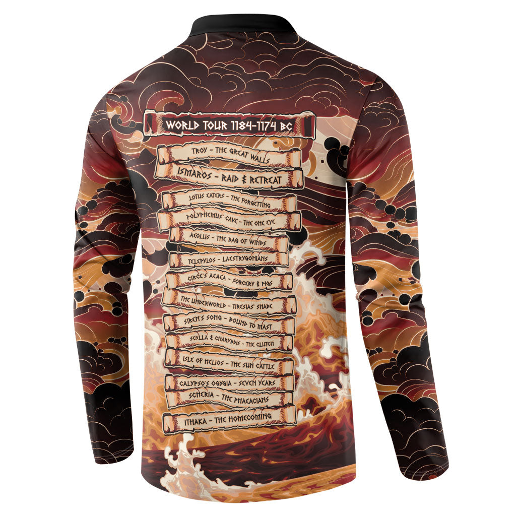 Odysseus World Tour Button Sweatshirt Ancient Greek Mythology